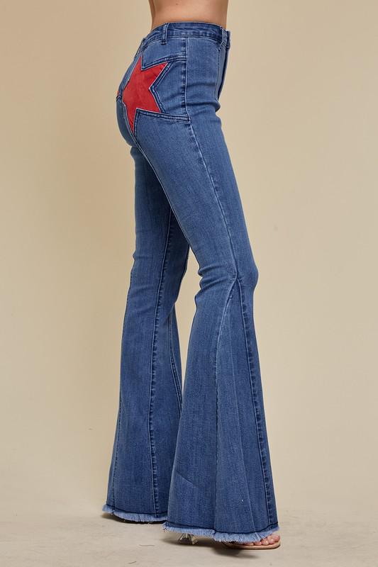 Star Suede Flares