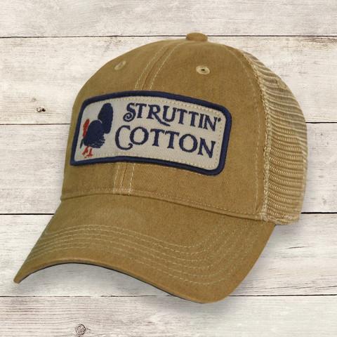 Struttin Tom Trucker Hat Khaki/ Navy
