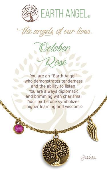 October Birthstone Earth Angel Necklace