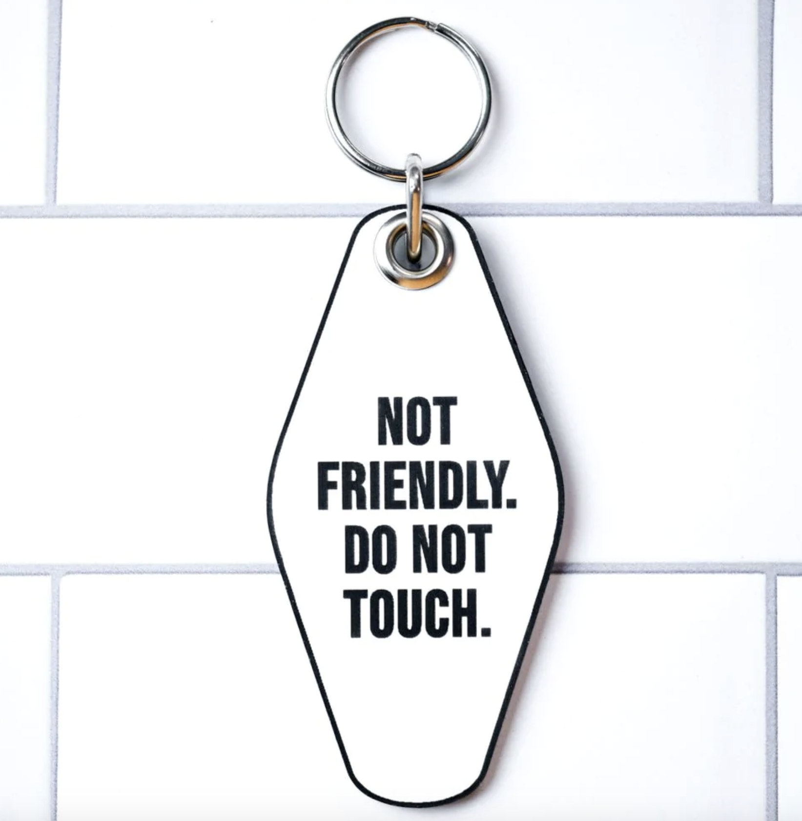 Not Friendly Keychain