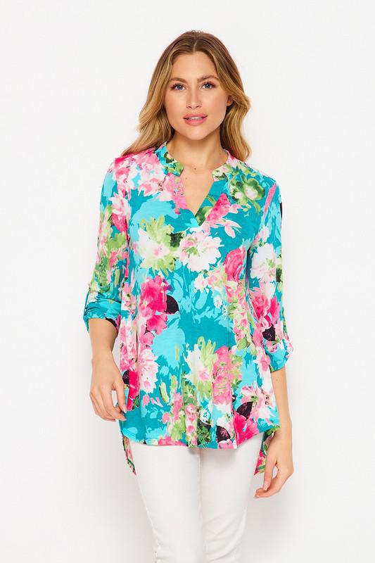 Spring Floral Gabby Top