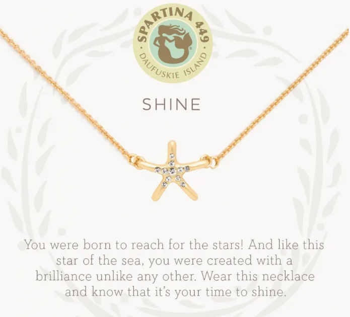 Shine Starfish Necklace