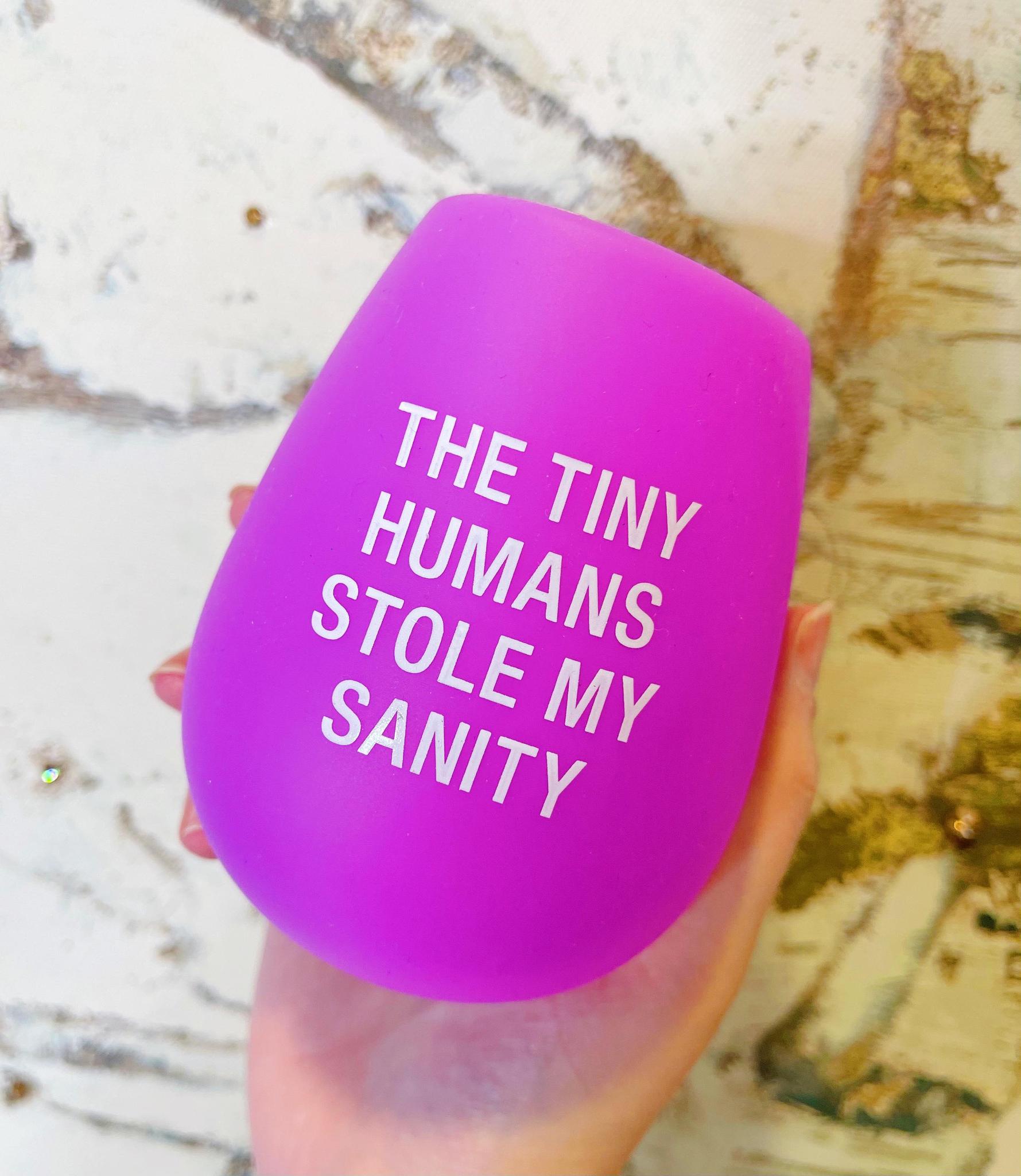 Stole My Sanity Silicone Wine Cup