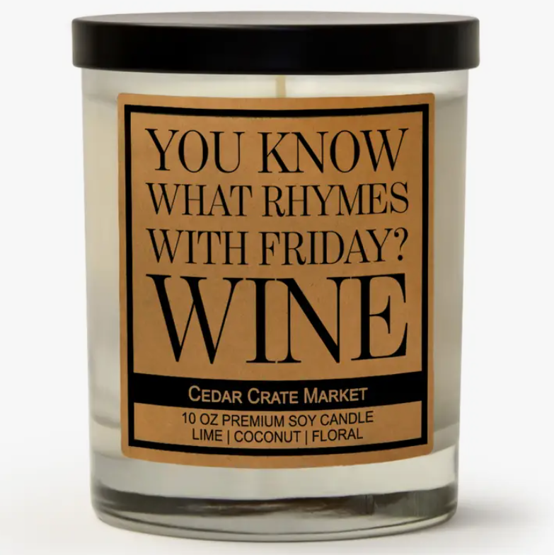Rhymes With Friday Candle