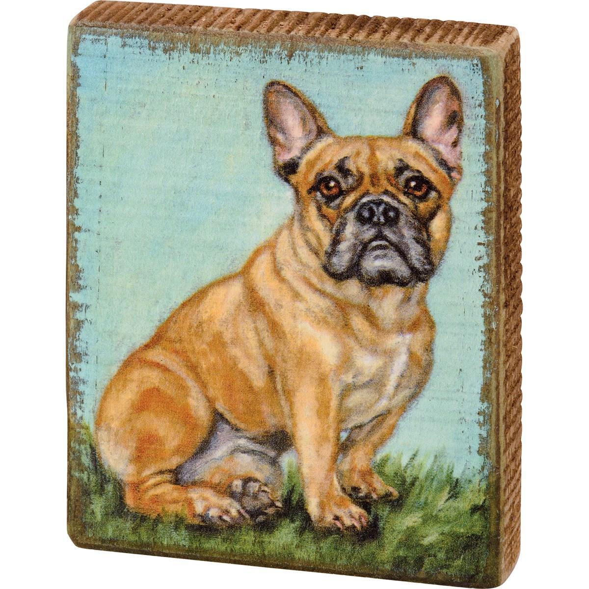Frenchie Block Sign
