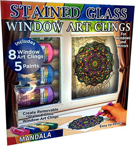 Stained Glass Window Art Cling