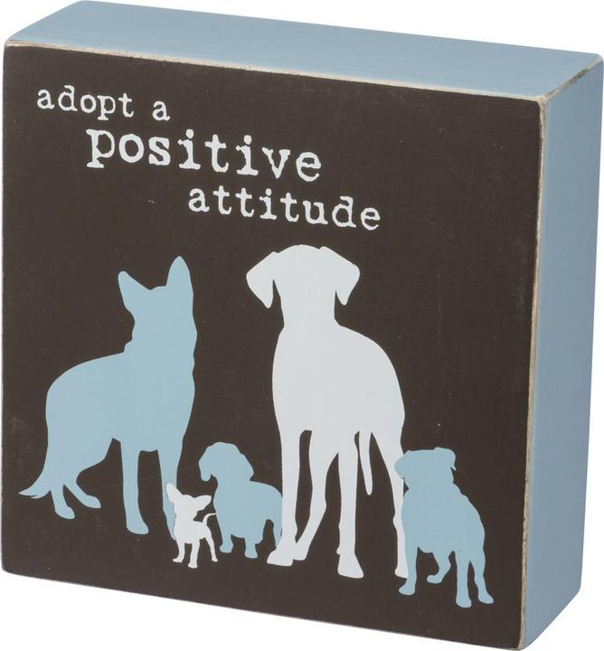 Adopt A Positive Attitude Box Sign