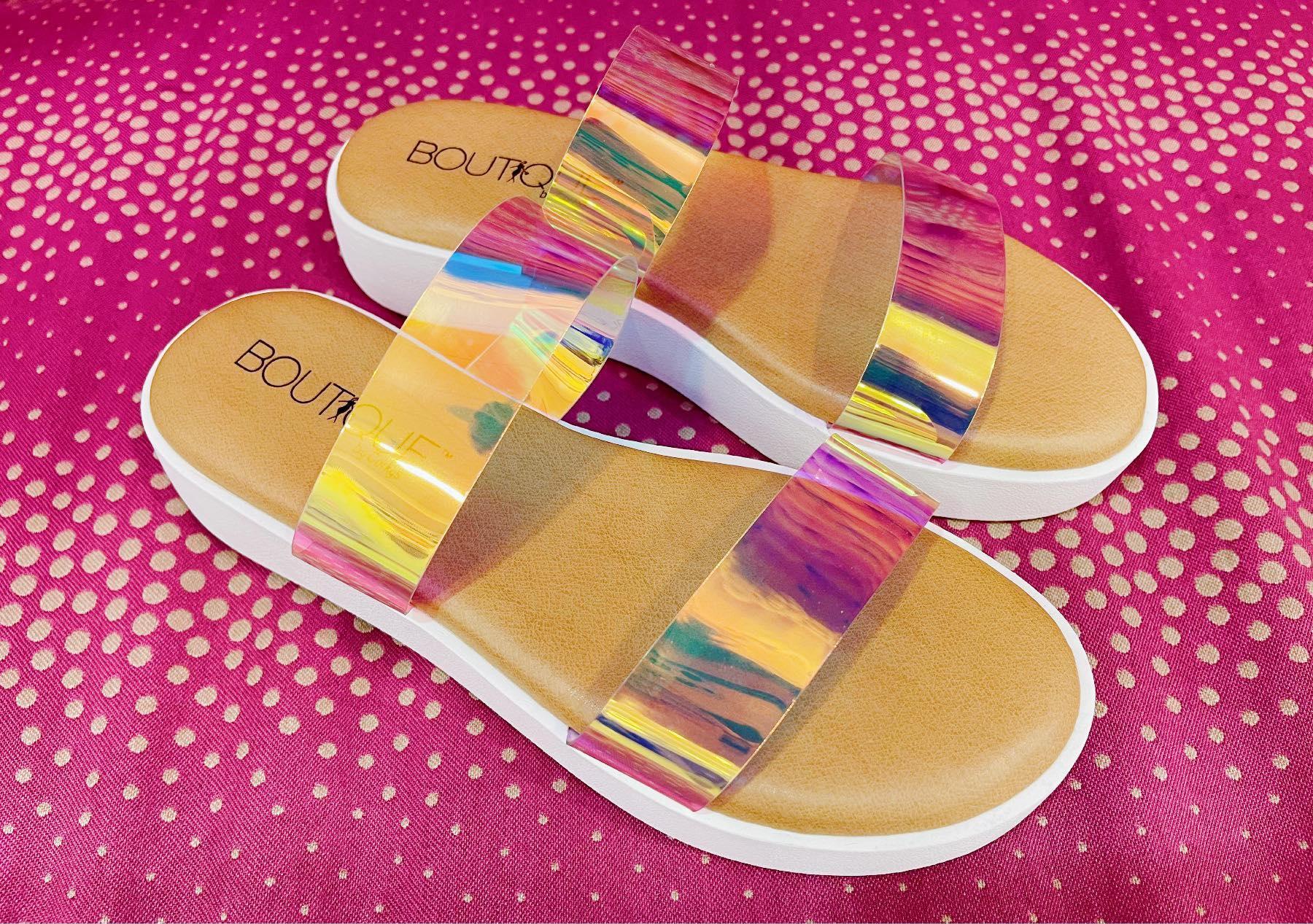 Paddle Board Iridescent Sandals