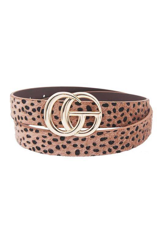 Pink Leopard GG Belt