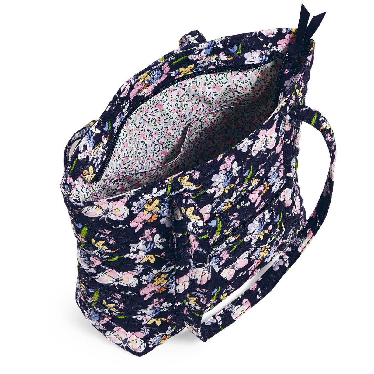Small Vera Tote In Bloom Boom Navy