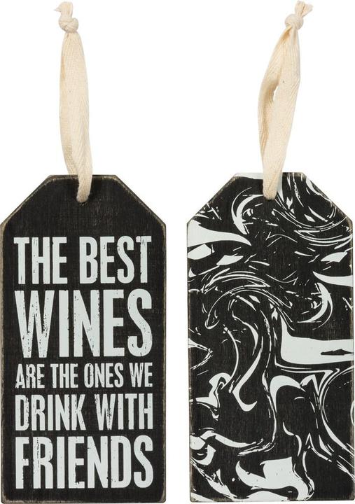 With Friends Wine Bottle Tag