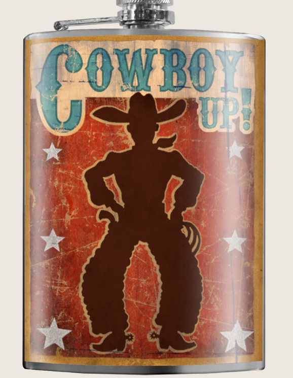 Cowboy Up Flask