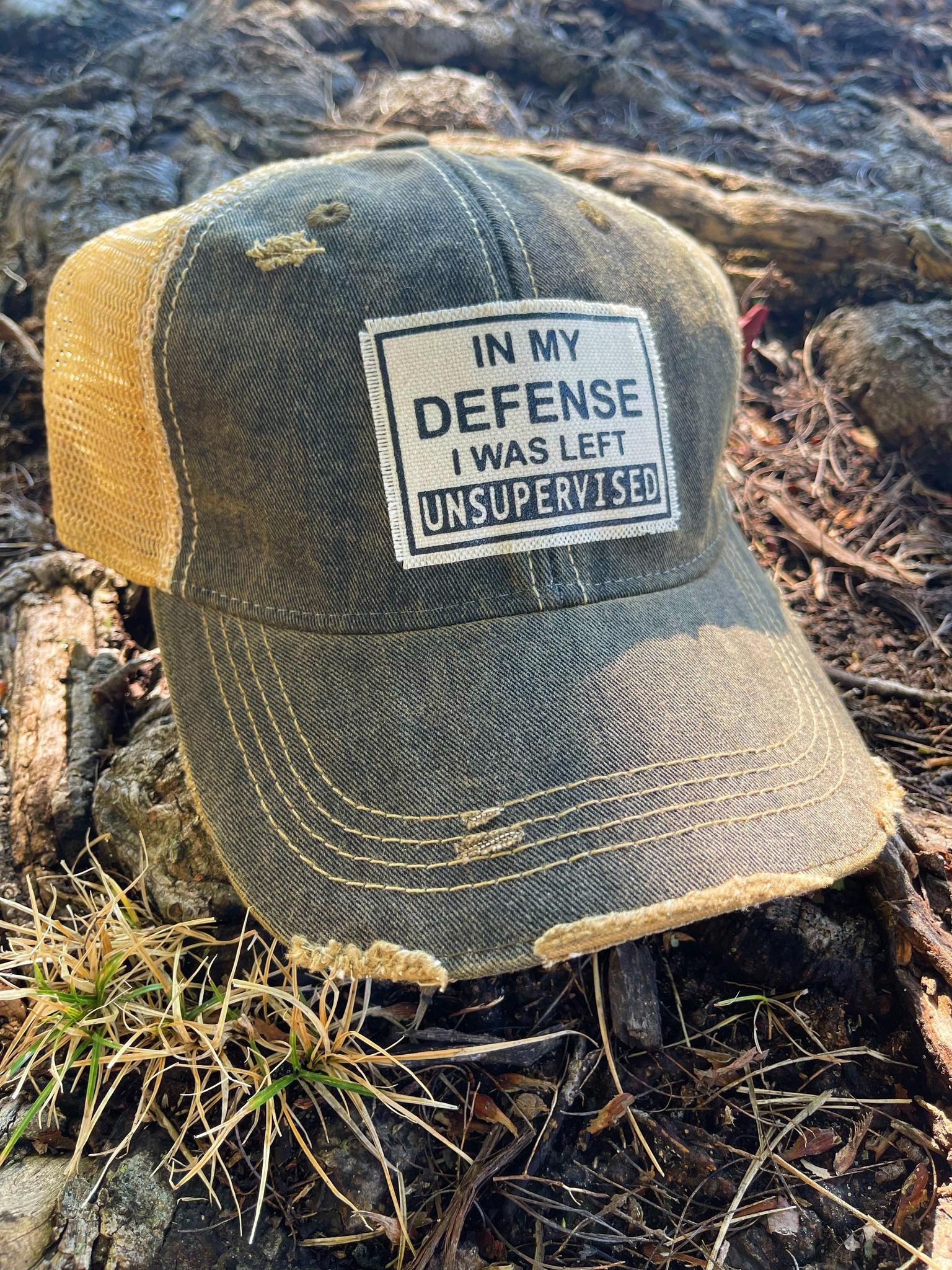 In My Defense Patch Hat