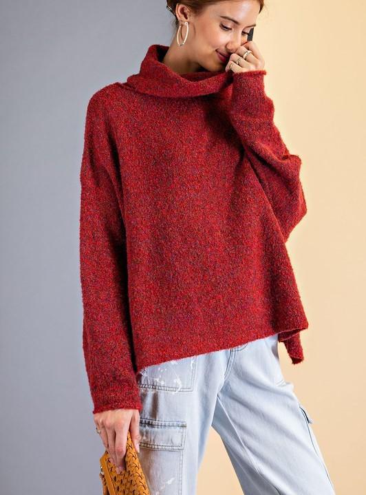 Scarlet Cowl Sweater