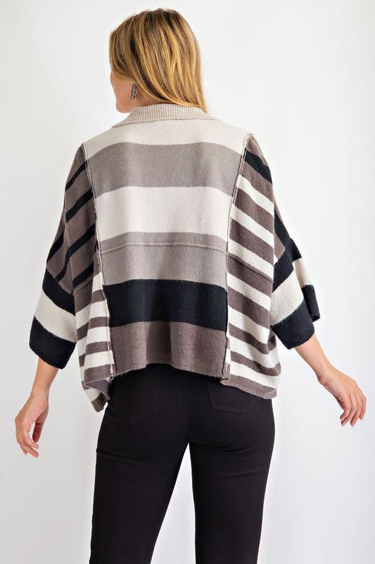 Pattern Stripe Sweater