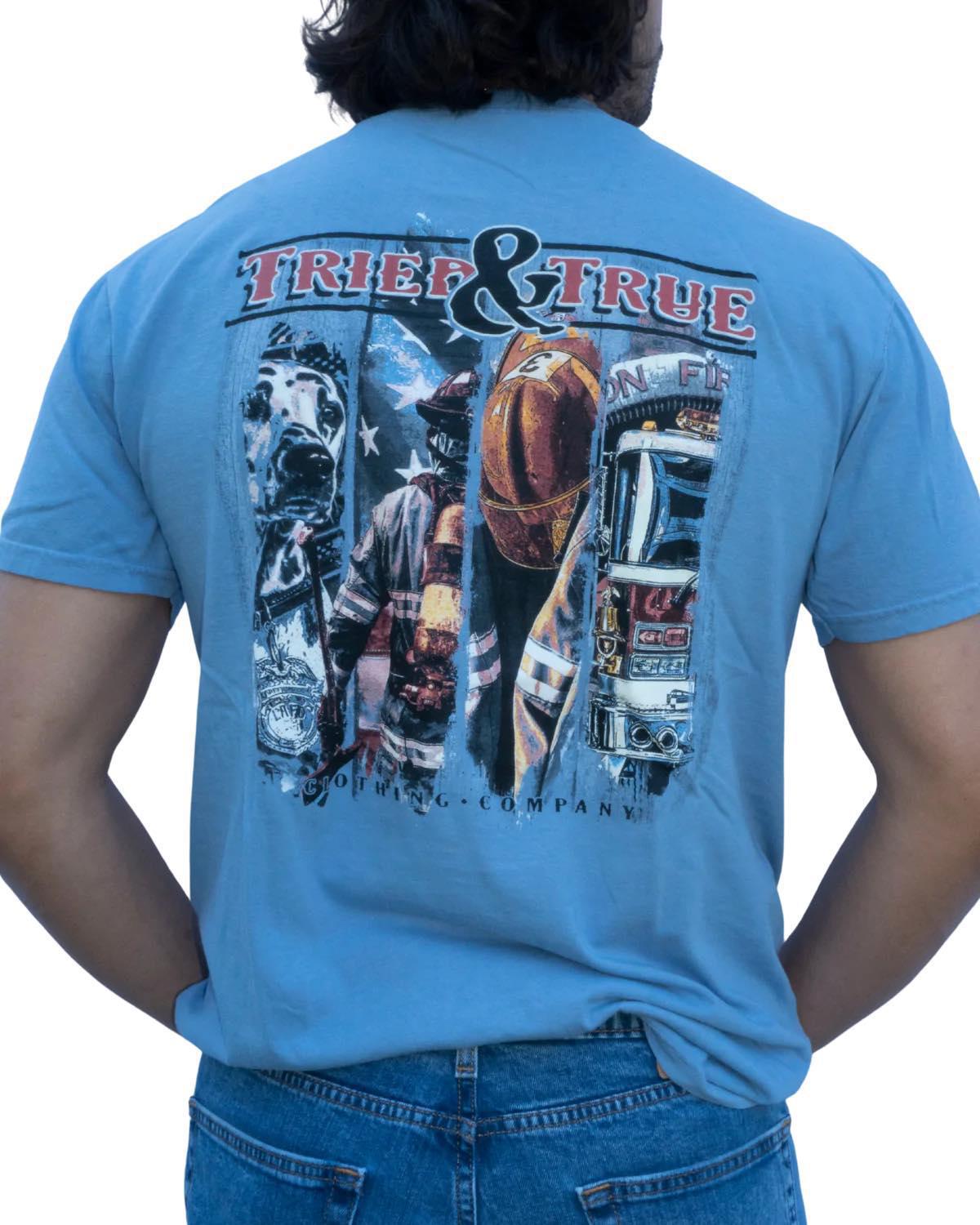 Fire Fighters Blue Tee