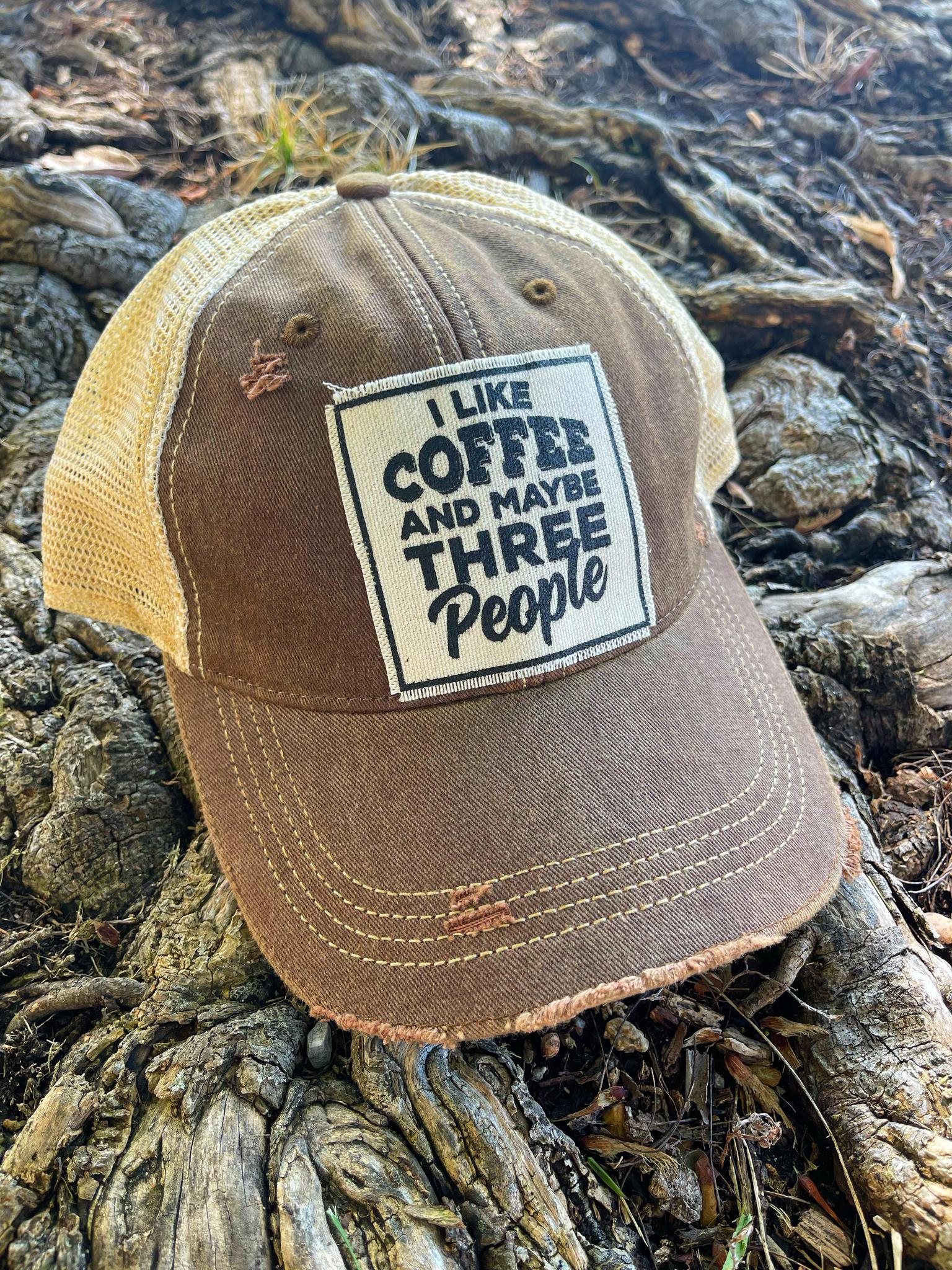 I Like Coffee Patch Hat