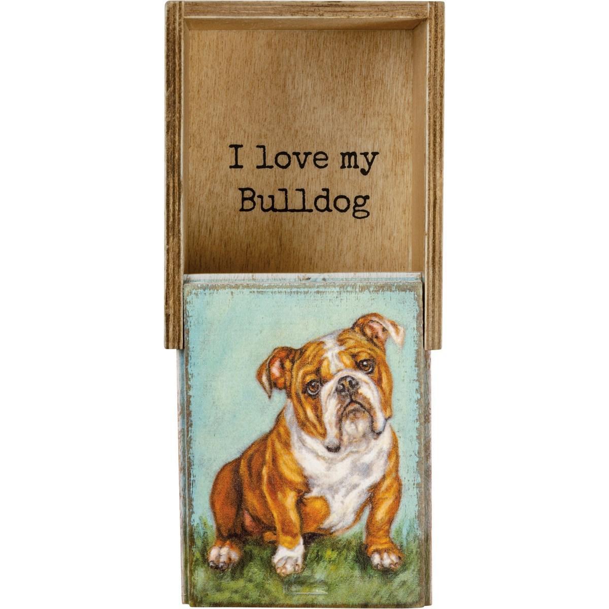 I Love My Bulldog Keepsake Box