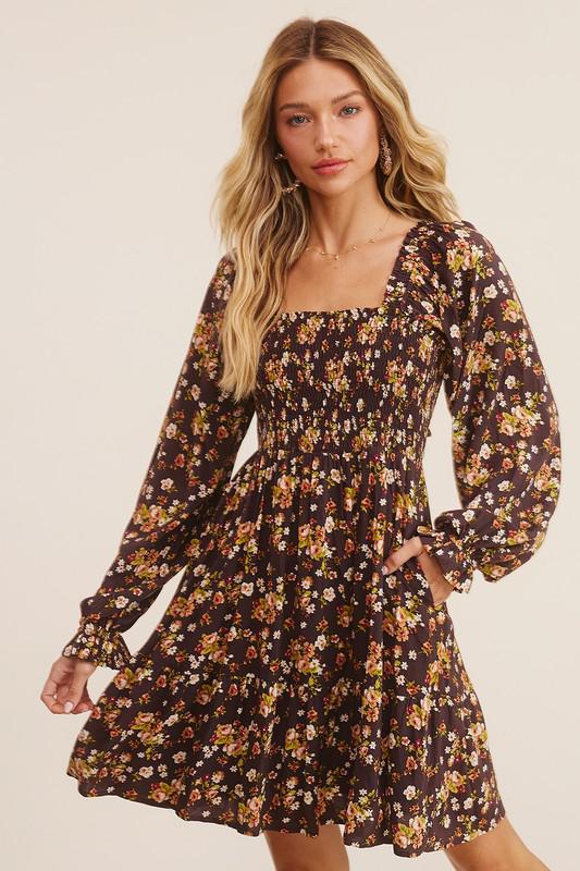 Cocoa Floral Dress
