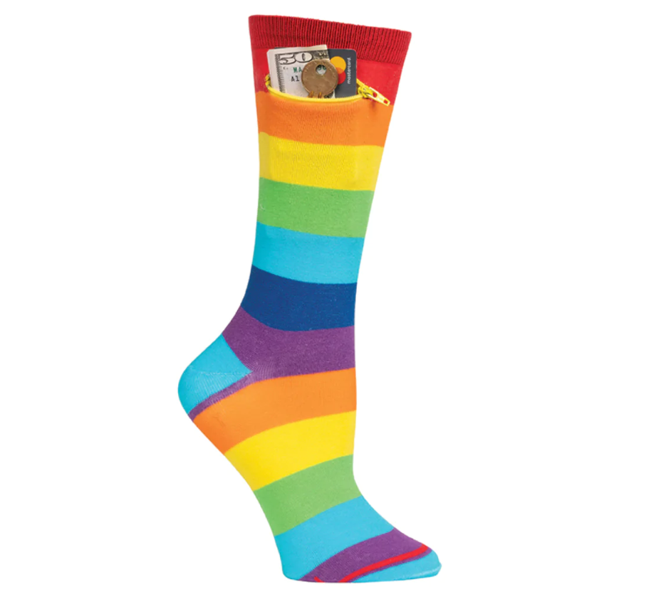 Rainbow Pocket Socks