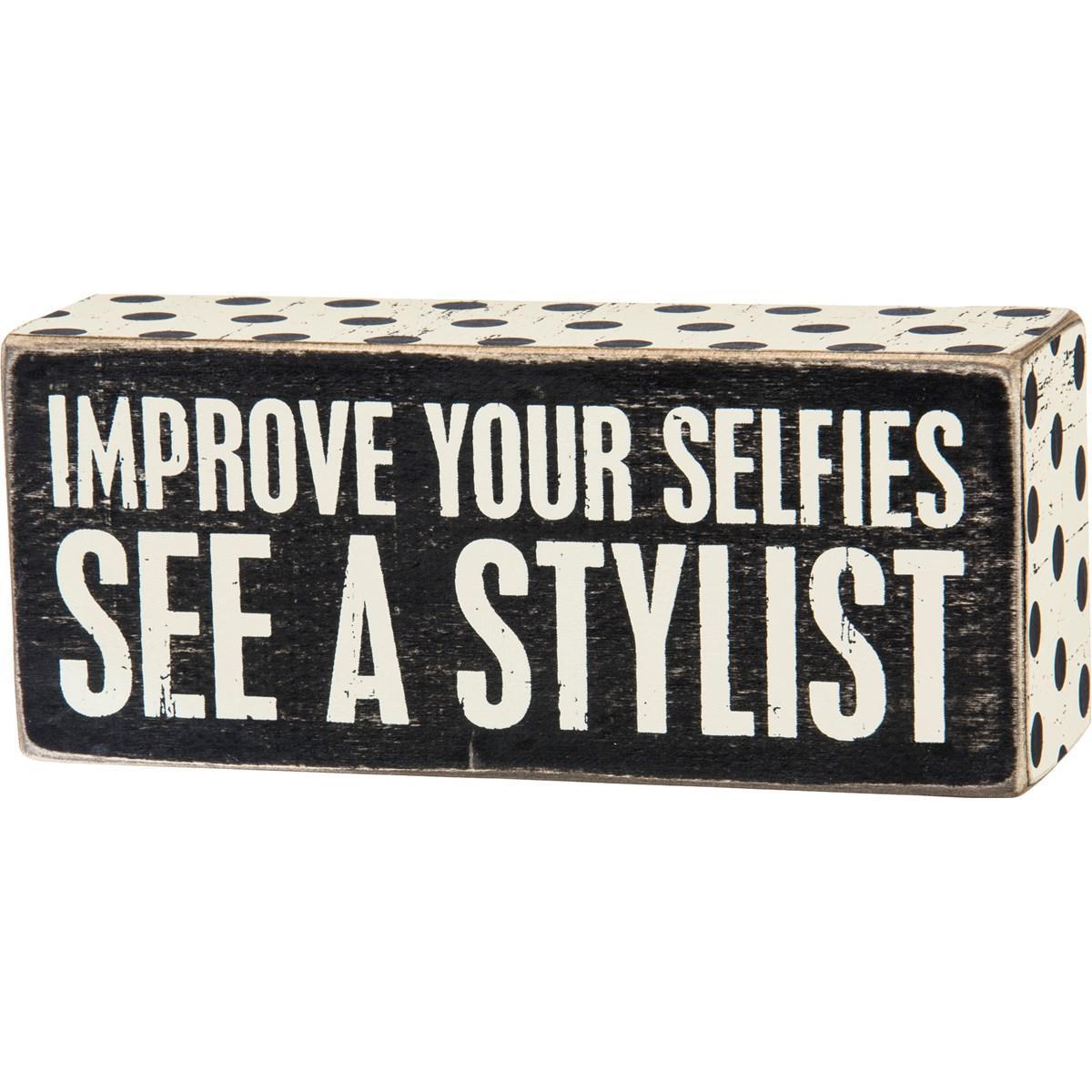 See A Stylist Box Sign