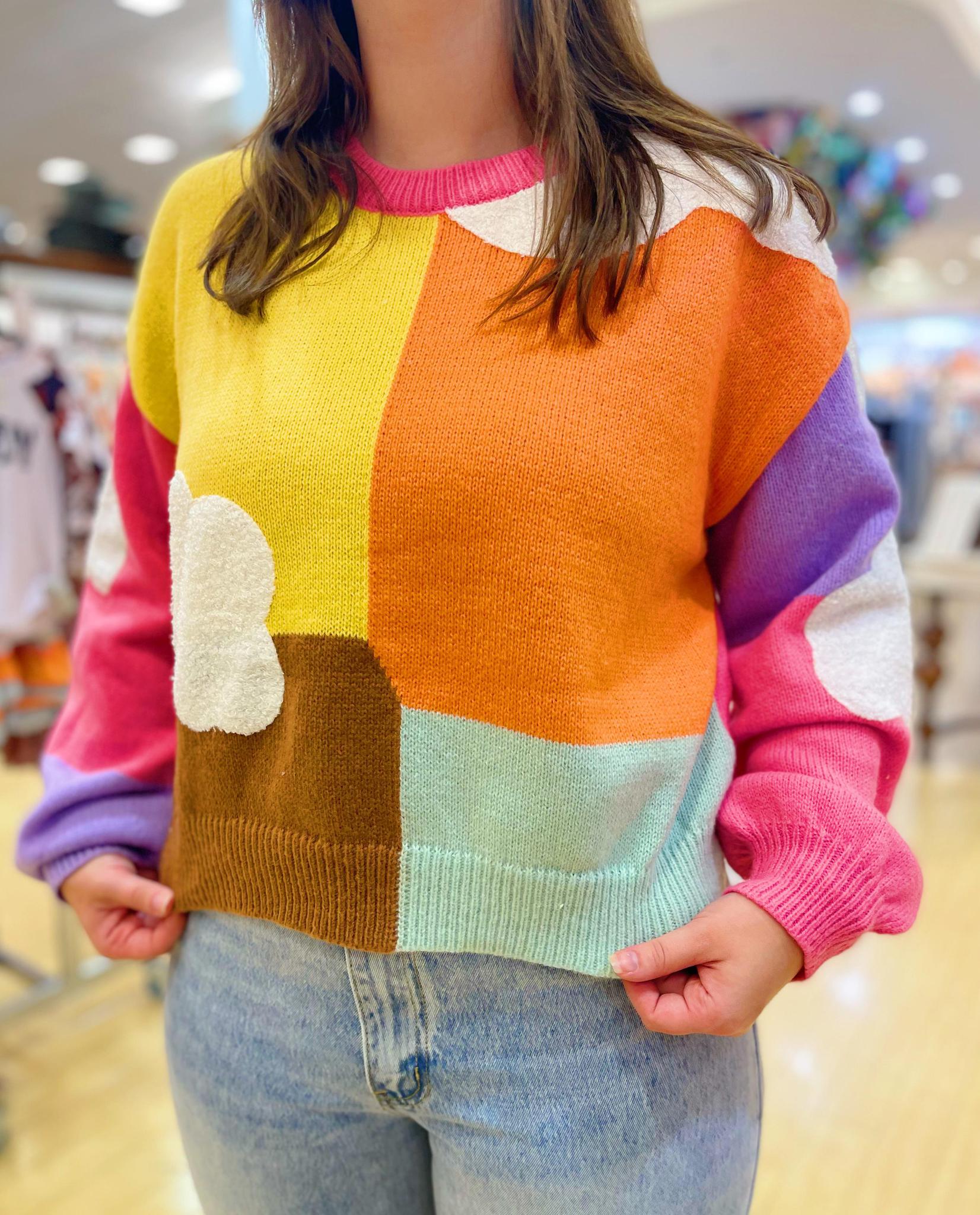 Rainbow Block Sweater