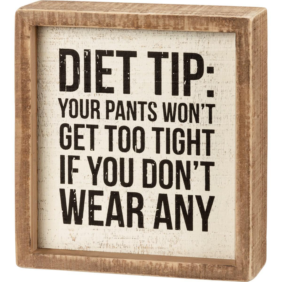 Diet Tip Box Sign
