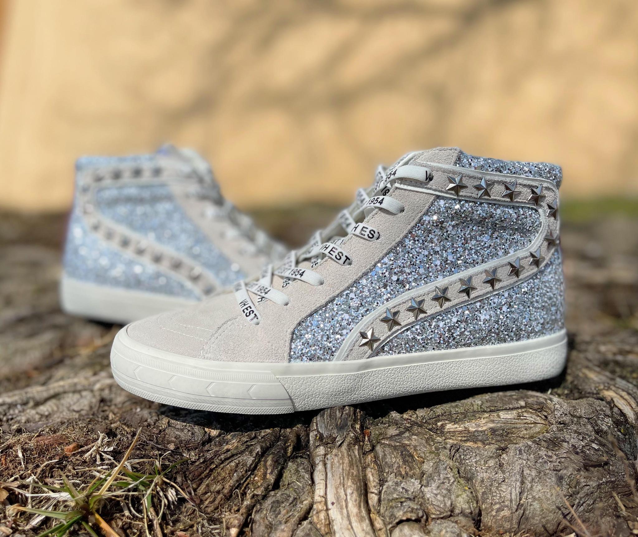 Ray Glitter High Top Sneakers