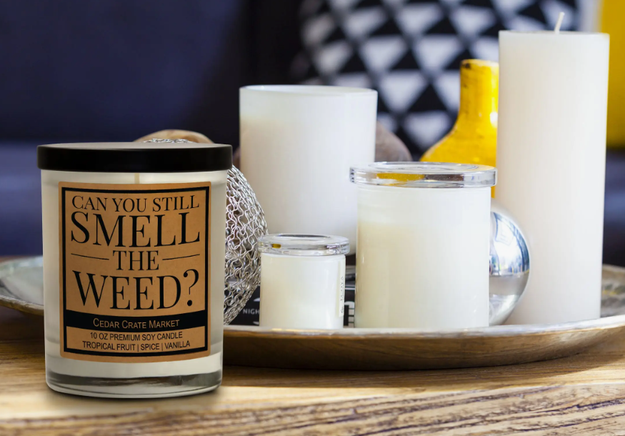 Smell The Weed Candle