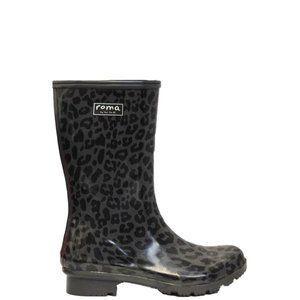 Emma Mid Leopard Rain Boots