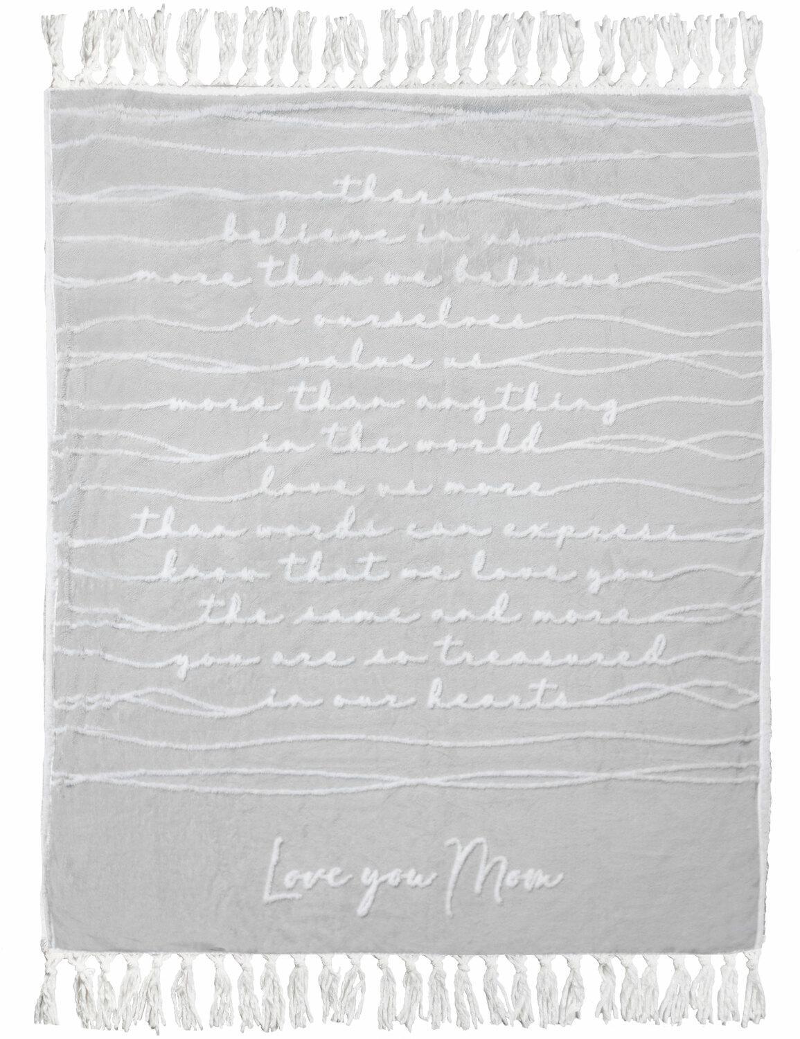 Love You Mom - 50" x 60" Inspirational Plush Blanket