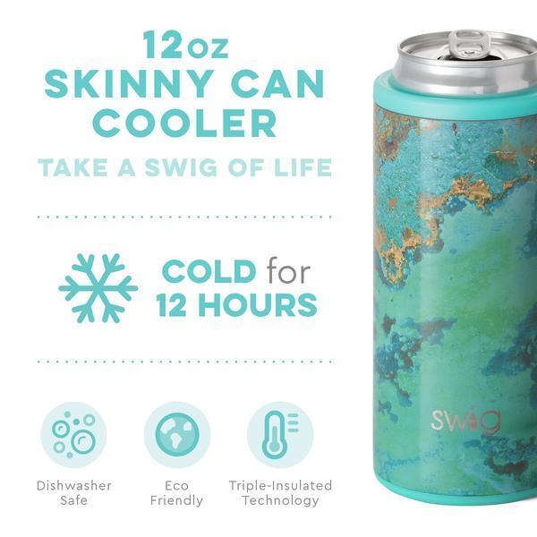 Copper Patina Skinny Can Cooler