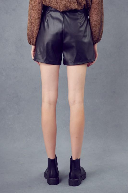 Pleated Tie Shorts