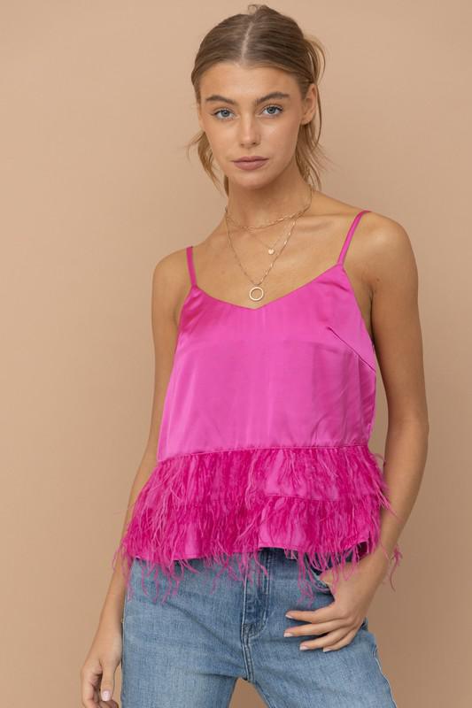 Feather Cami Top