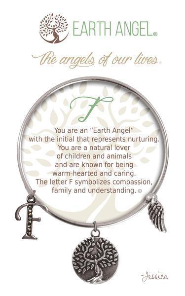 Letter F Earth Angel Bracelet