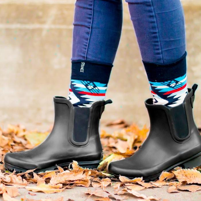 Chelsea Matte Black Rain Boots