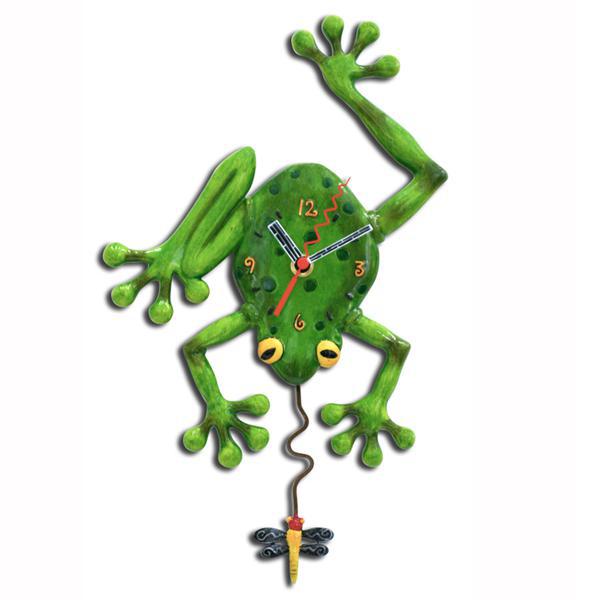 Frog Fly Allen Design Clock