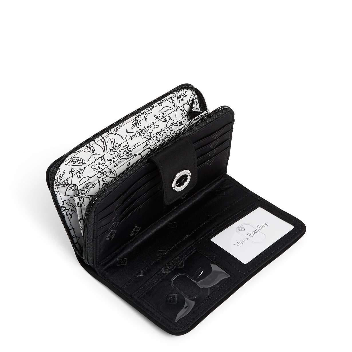 RFID Turnlock Wallet In Classic Black