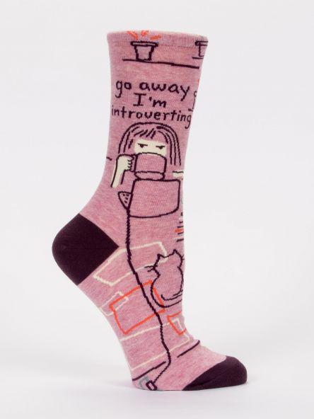 Go Away Introverting Socks