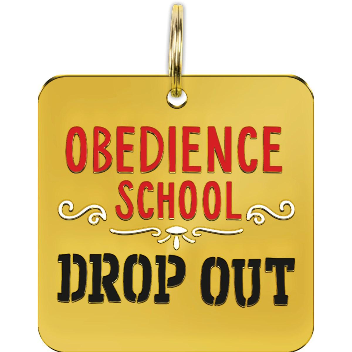 Obedience School Drop Out Collar Charm