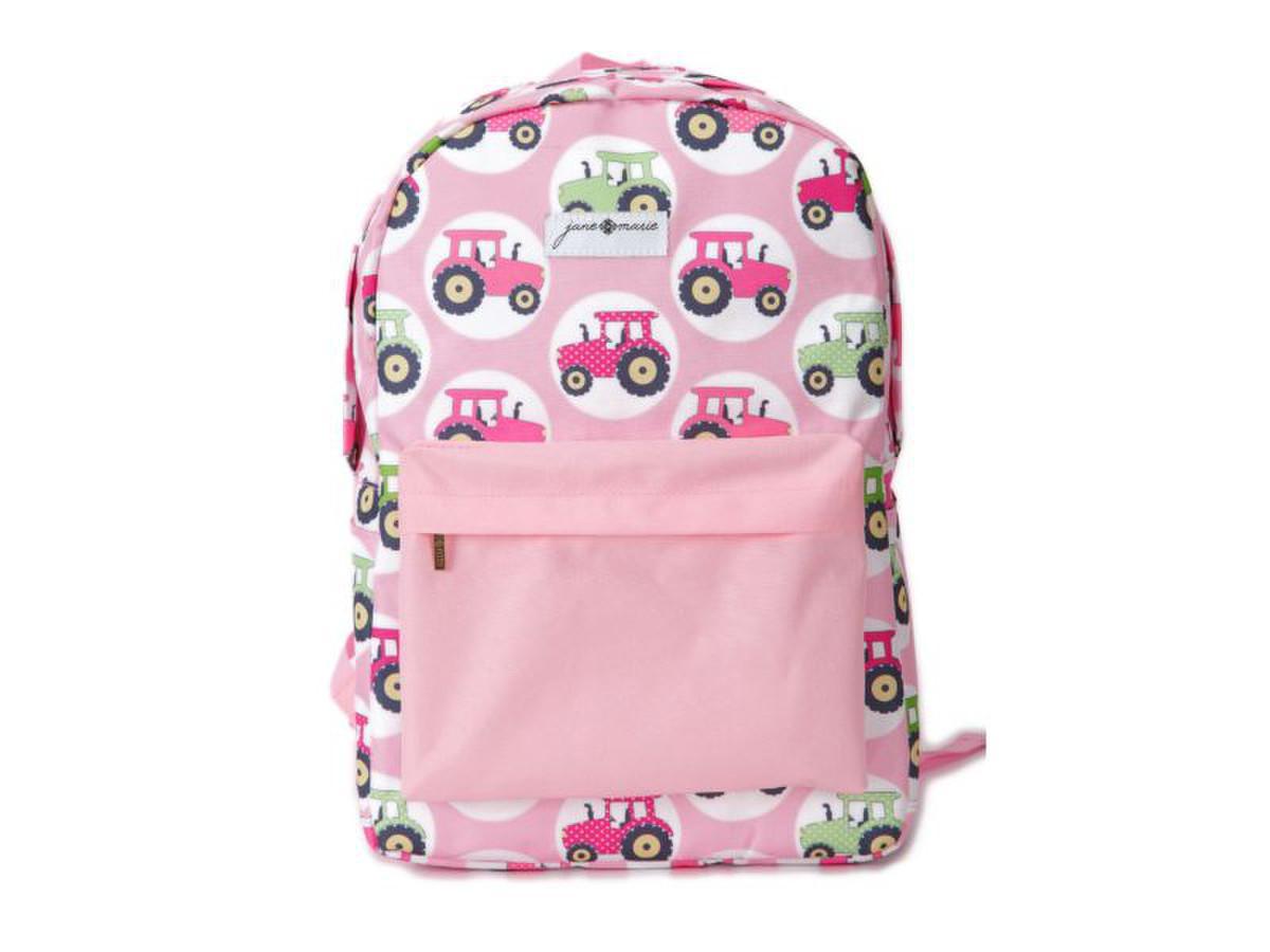 Pink Tractor Backpack