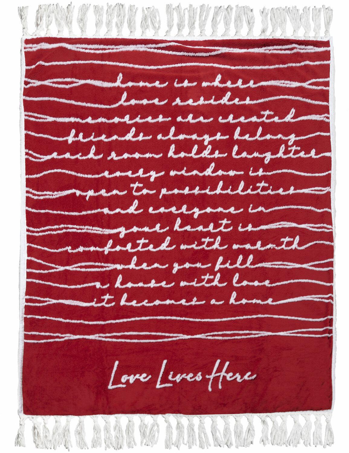 Love Lives Here Blanket
