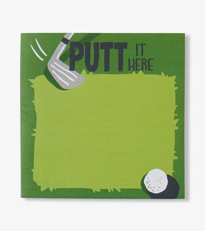 Putt It Here Sticky Notes