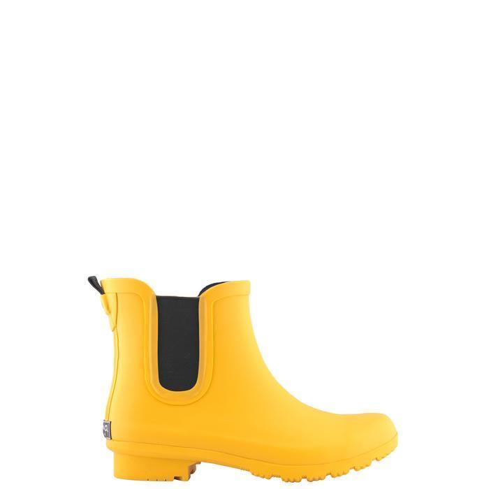 Chelsea Matte Mustard Rain Boots