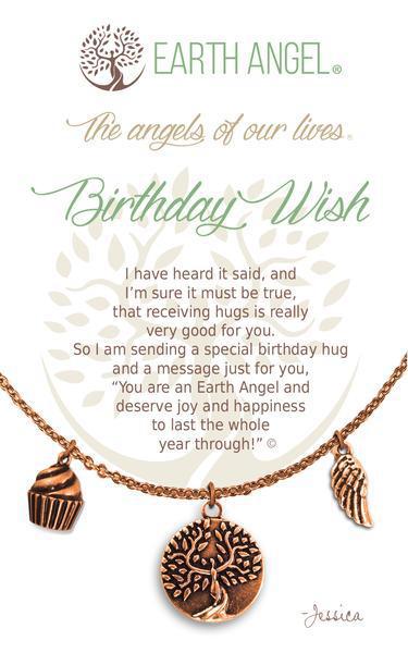 Birthday Wish Earth Angel Necklace