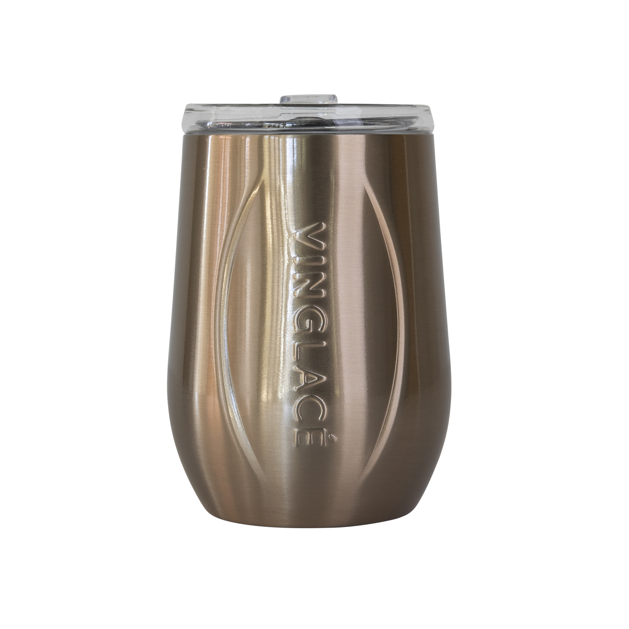 Glass Lined Copper Stemless Wine Glass