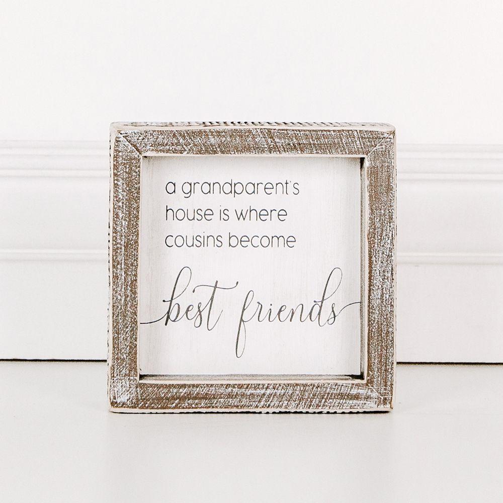 Cousins Become Best Friends Framed Sign