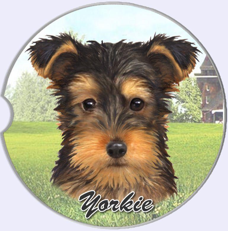 Yorkie Puppy Car Coaster