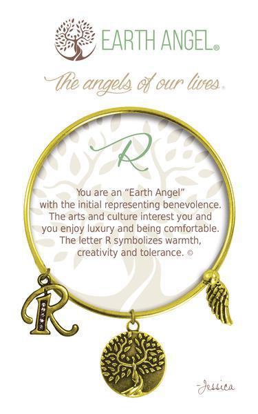 Letter R Earth Angel Bracelet
