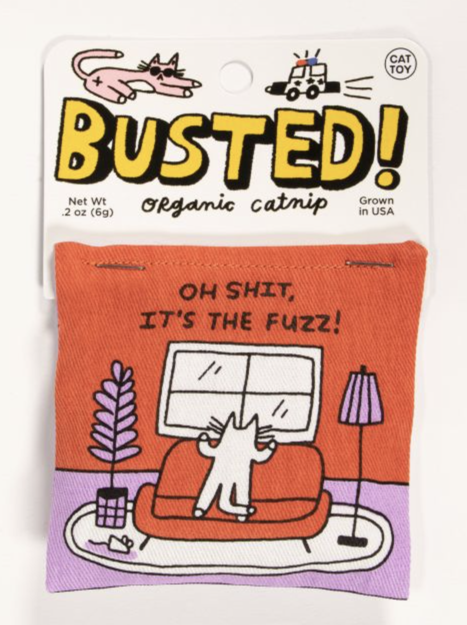 Busted! It's the Fuzz Catnip Toy